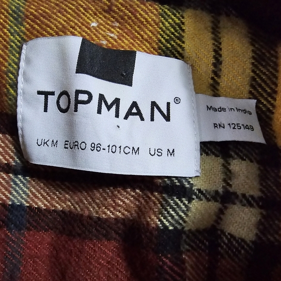 Topman Mens Multicoloured Plad - Picture 3 of 3